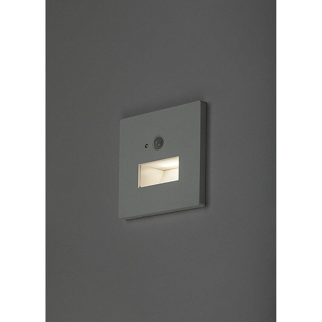Лампа Lunca LED 1 W IP20, бяла, 3000, 4500, 6500 K, датчик за движение, датчик за осветеност, 77198