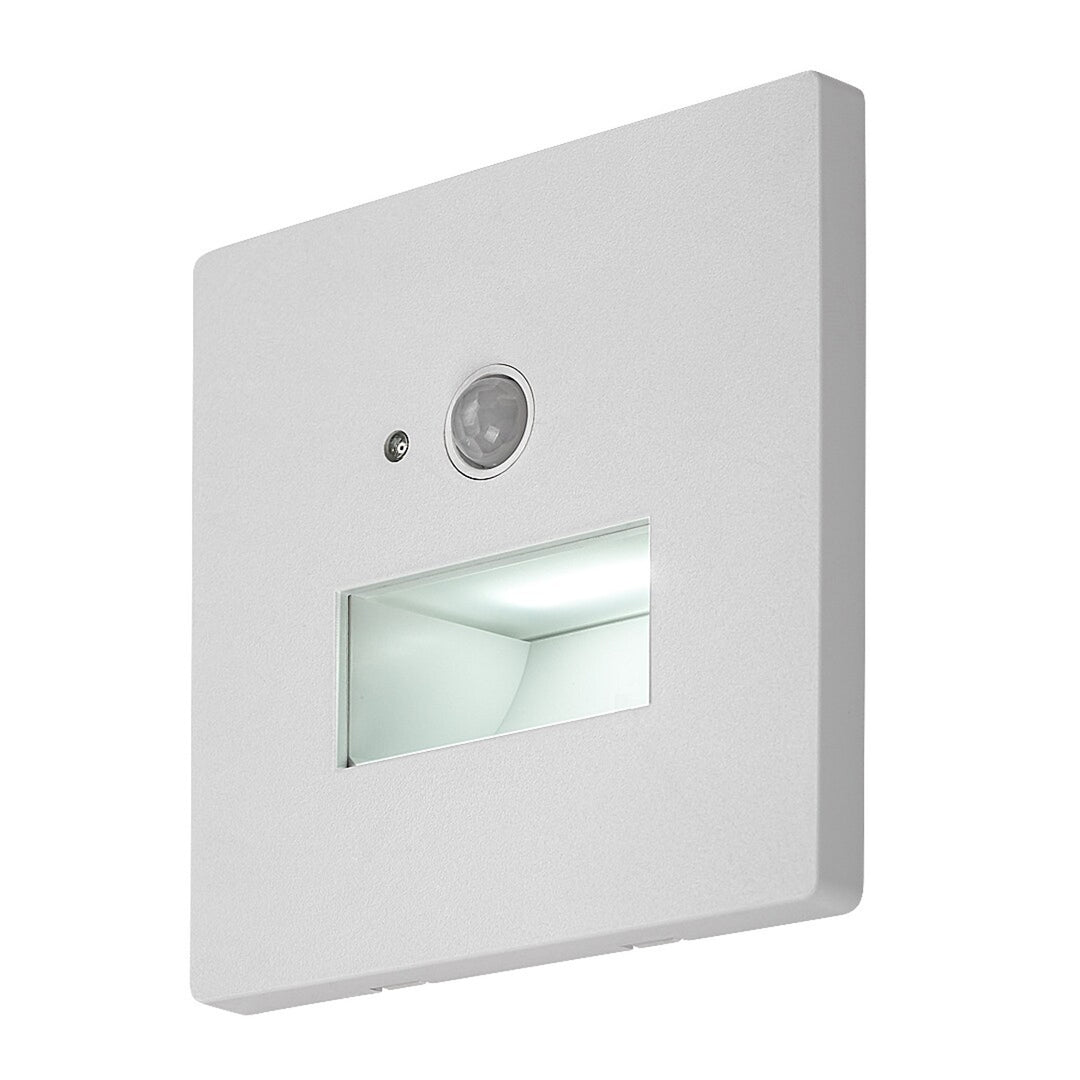 Лампа Lunca LED 1 W IP20, бяла, 3000, 4500, 6500 K, датчик за движение, датчик за осветеност, 77198