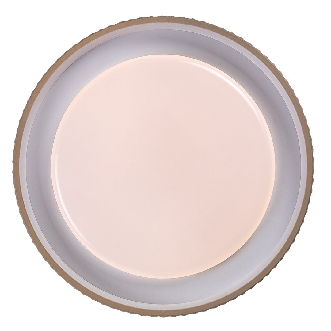 Лампа Pastello LED 48 W IP20, сиво-бежова, 3000–6500 K, функция за запаметяване с дистанционно управление, функция за таймер, ефект на нощна лампа, 71345