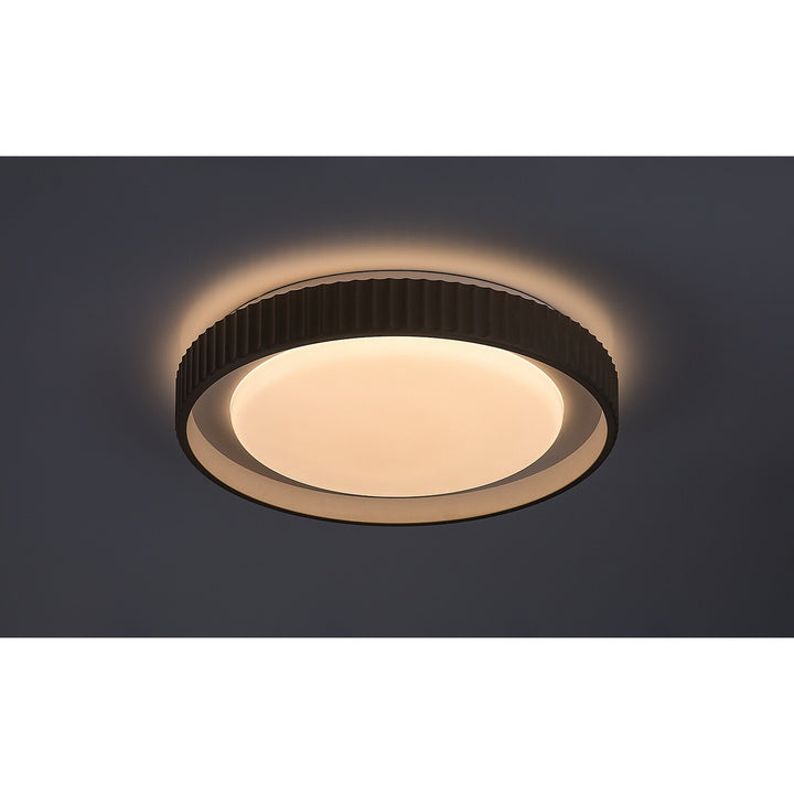 Лампа Pastello LED 48 W IP20, сиво-бежова, 3000–6500 K, функция за запаметяване с дистанционно управление, функция за таймер, ефект на нощна лампа, 71345
