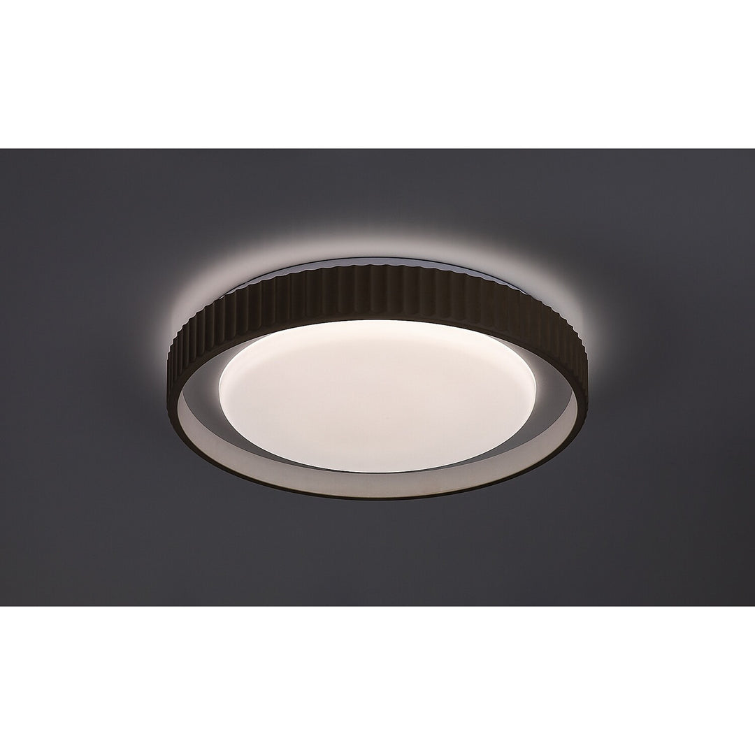 Лампа Pastello LED 48 W IP20, сиво-бежова, 3000–6500 K, функция за запаметяване с дистанционно управление, функция за таймер, ефект на нощна лампа, 71345