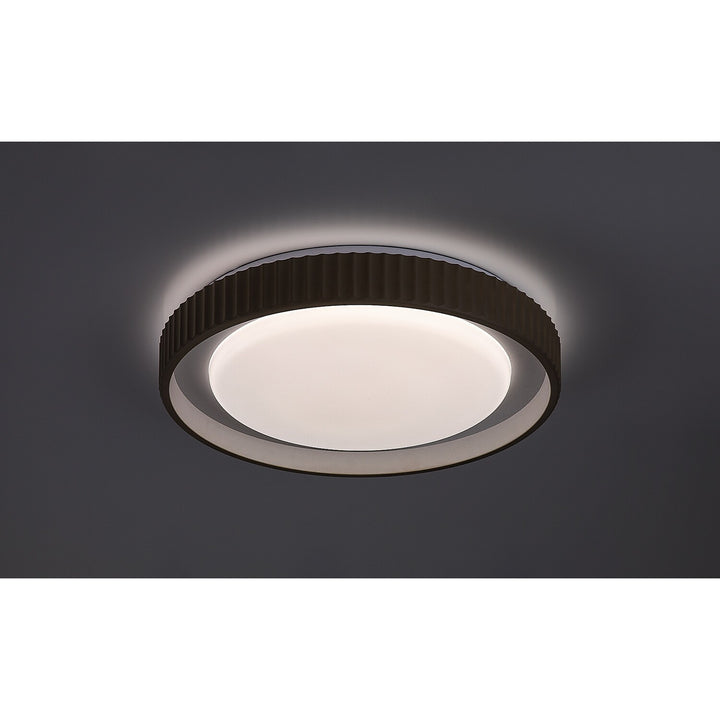 Лампа Pastello LED 48 W IP20, сиво-бежова, 3000–6500 K, функция за запаметяване с дистанционно управление, функция за таймер, ефект на нощна лампа, 71345