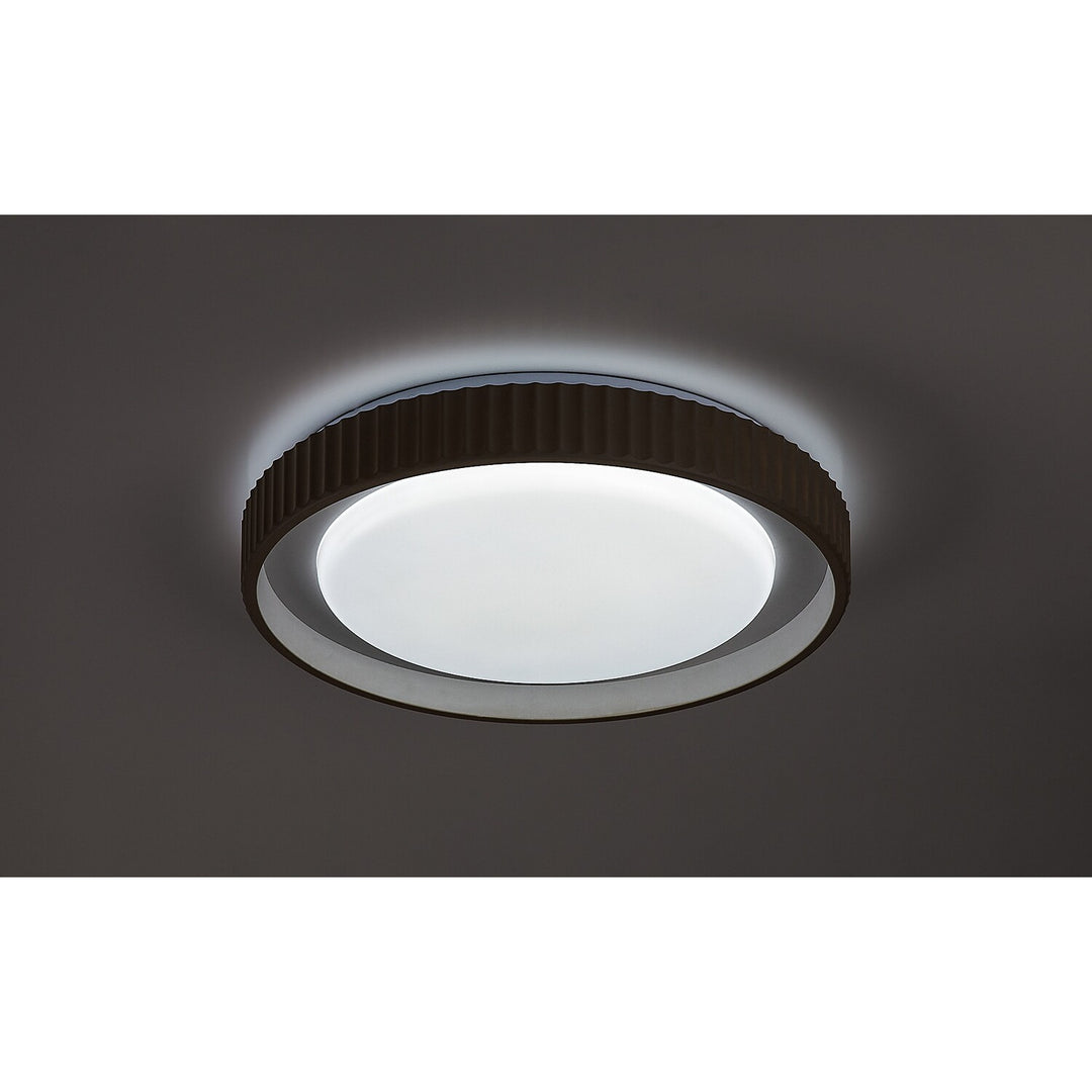 Лампа Pastello LED 48 W IP20, сиво-бежова, 3000–6500 K, функция за запаметяване с дистанционно управление, функция за таймер, ефект на нощна лампа, 71345