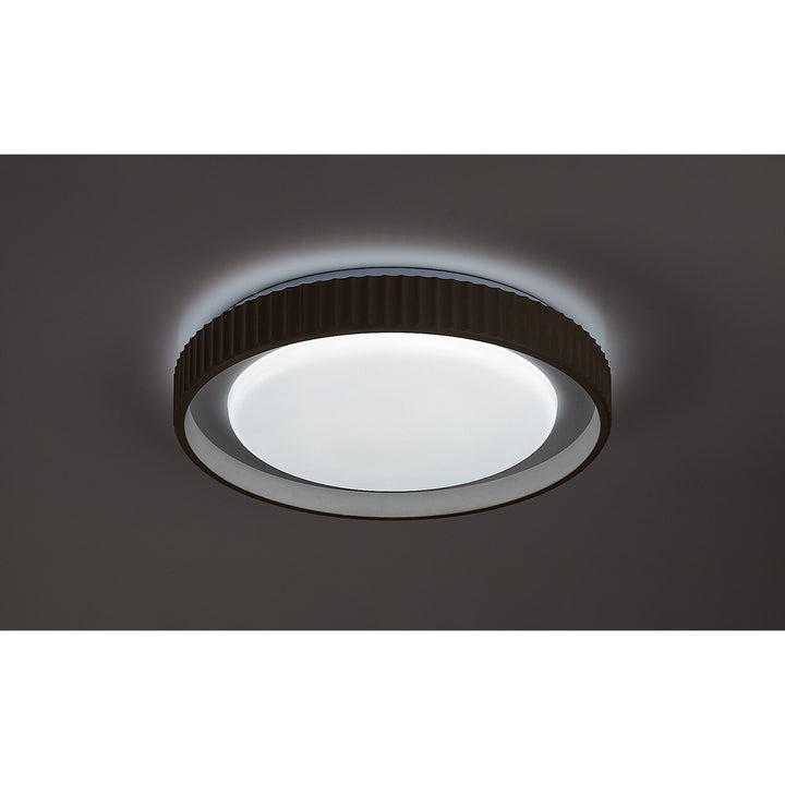 Лампа Pastello LED 48 W IP20, сиво-бежова, 3000–6500 K, функция за запаметяване с дистанционно управление, функция за таймер, ефект на нощна лампа, 71345