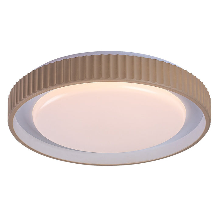 Лампа Pastello LED 48 W IP20, сиво-бежова, 3000–6500 K, функция за запаметяване с дистанционно управление, функция за таймер, ефект на нощна лампа, 71345