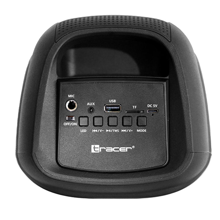 Безжичен високоговорител Tracer, Bluetooth 5.0, RMS мощност 20 W, режим „караоке“, микрофон, Powervox P2 TWS