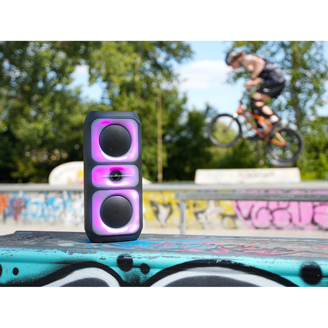 Безжичен високоговорител Tracer, Bluetooth 5.0, RMS мощност 20 W, режим „караоке“, микрофон, Powervox P2 TWS