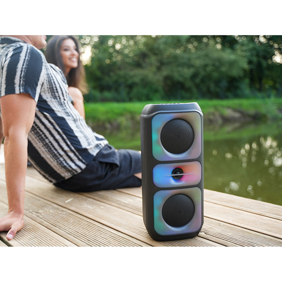 Безжичен високоговорител Tracer, Bluetooth 5.0, RMS мощност 20 W, режим „караоке“, микрофон, Powervox P2 TWS