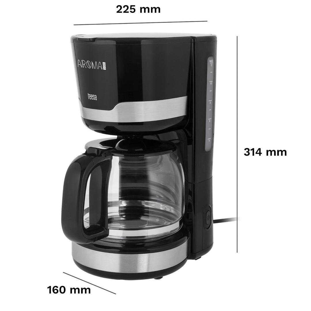 Кафемашина с преливник Teesa AROMA 100, 1,5 л, мощност 1000 W