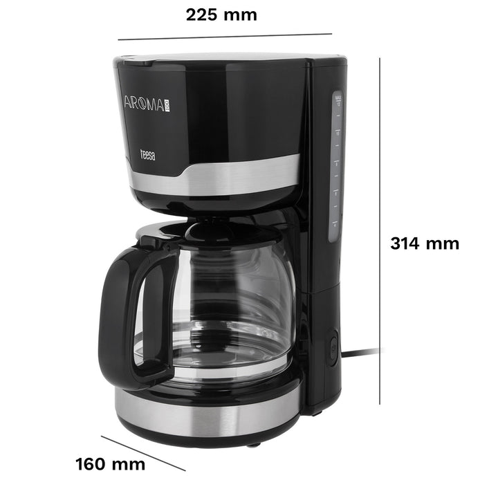 Кафемашина с преливник Teesa AROMA 100, 1,5 л, мощност 1000 W