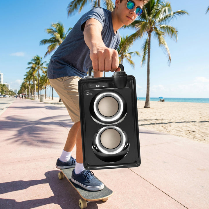 Преносим Bluetooth високоговорител OVERBOX MT3186, FM радио, поддръжка на SD карти, USB, RMS мощност 30 W, Mediatech