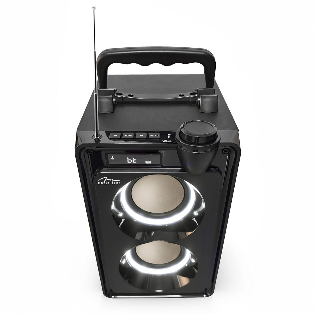 Преносим Bluetooth високоговорител OVERBOX MT3186, FM радио, поддръжка на SD карти, USB, RMS мощност 30 W, Mediatech
