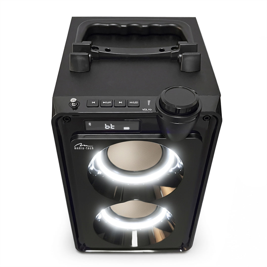 Преносим Bluetooth високоговорител OVERBOX MT3186, FM радио, поддръжка на SD карти, USB, RMS мощност 30 W, Mediatech