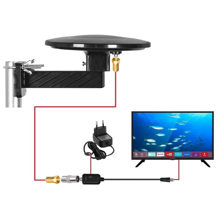 DVBT-2 антена за наземна телевизия, всенасочена, MUX8, 4K, 5G LTE филтър, Digital360, Vayox
