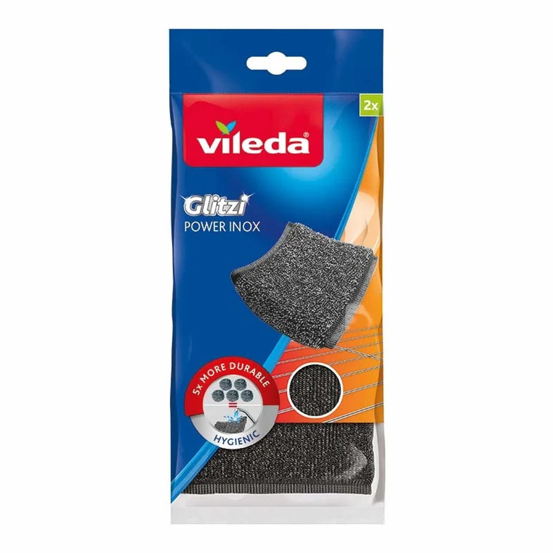 Комплект с плоска мъпа Ultramax + ръкавици Universal + гъби за миене Glitzi (2 бр.) Vileda, Система за изцеждане без допир, Два вида влакна, 177453