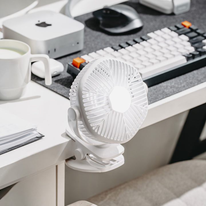 Акумулаторен вентилатор 5"/12,7 см с клипс – USB / LED, AD 7335, Adler