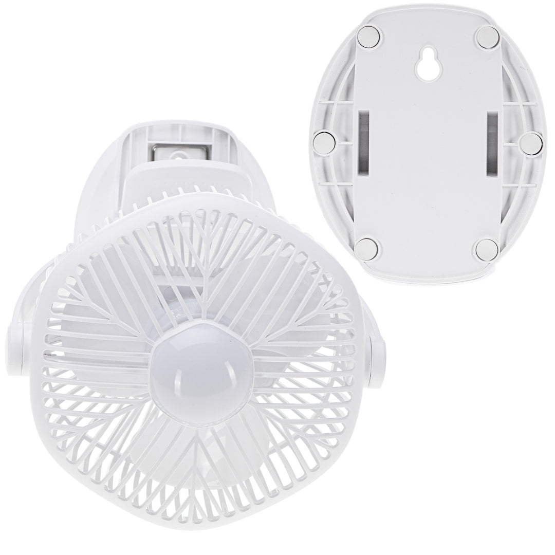 Акумулаторен вентилатор 5"/12,7 см с клипс – USB / LED, AD 7335, Adler