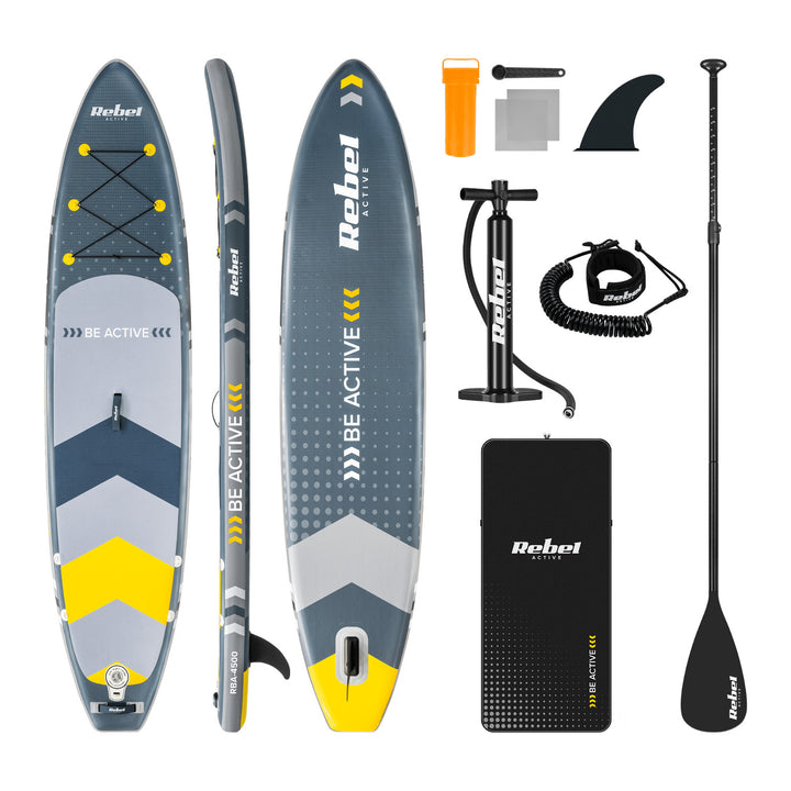 Надуваема дъска за SUP REBEL ACTIVE 350x81x15 см, комплект