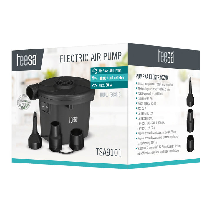 Електрическа помпа за матрак и басейн, 12 V, 230 V, Teesa