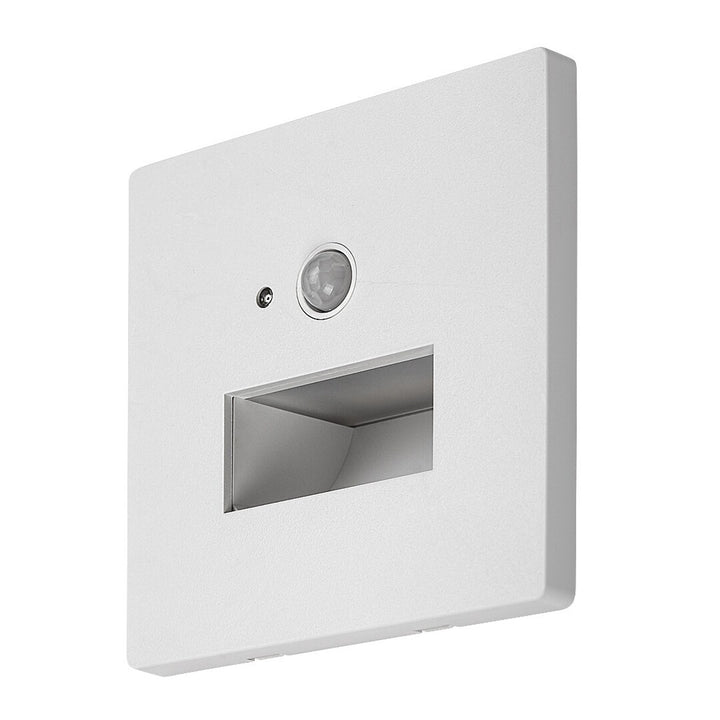 Лампа Lunca LED 1 W IP20, бяла, 3000, 4500, 6500 K, датчик за движение, датчик за осветеност, 77198, 4 броя