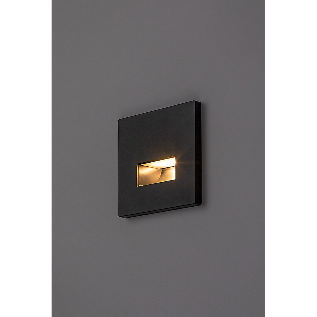 Лампа Lunca LED 1 W, IP20, черна, регулируема цветова температура 3000, 4500, 6500 K, 77195, 2 броя
