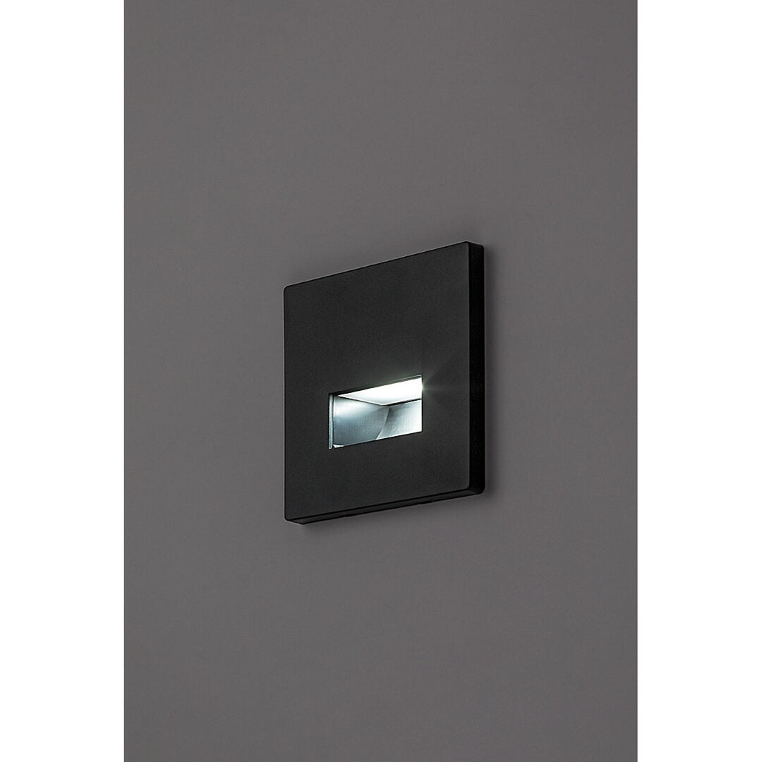 Лампа Lunca LED 1 W, IP20, черна, регулируема цветова температура 3000, 4500, 6500 K, 77195, 2 броя