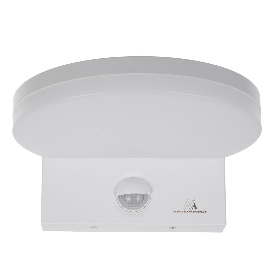 LED лампа с датчик за движение Maclean, PIR датчик за движение, цвят бял, 15 W, IP65, 1560 lm, неутрално бяла светлина (4000 K) MCE344 W, 2 броя