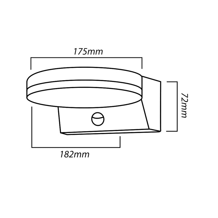 LED лампа с датчик за движение Maclean, PIR датчик за движение, цвят бял, 15 W, IP65, 1560 lm, неутрално бяла светлина (4000 K) MCE344 W, 2 броя