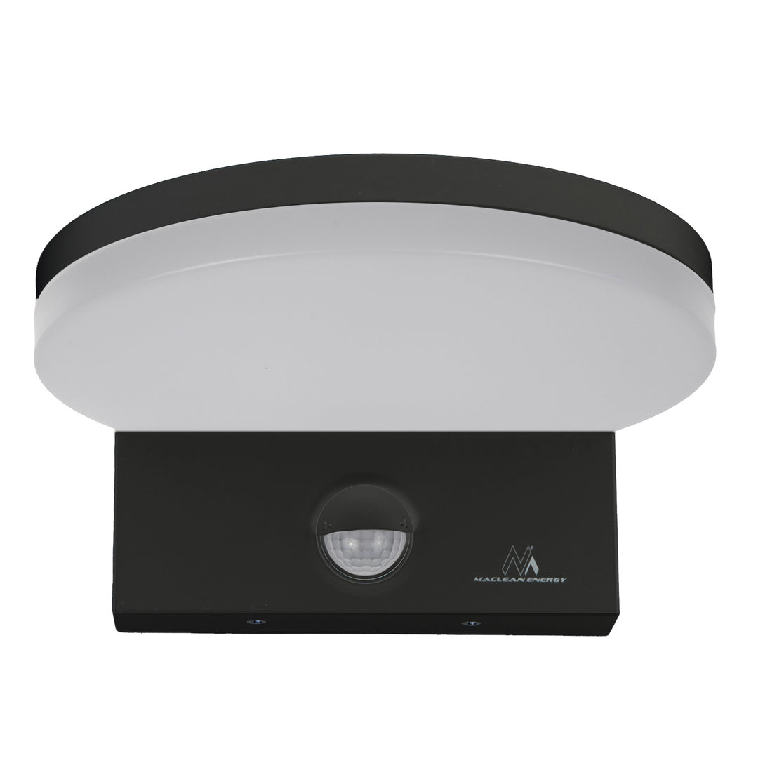 LED лампа с датчик за движение Maclean, PIR датчик за движение, цвят: черен, 15 W, IP65, 1560 lm, неутрално бял цвят (4000 K) MCE344 B, 2 броя