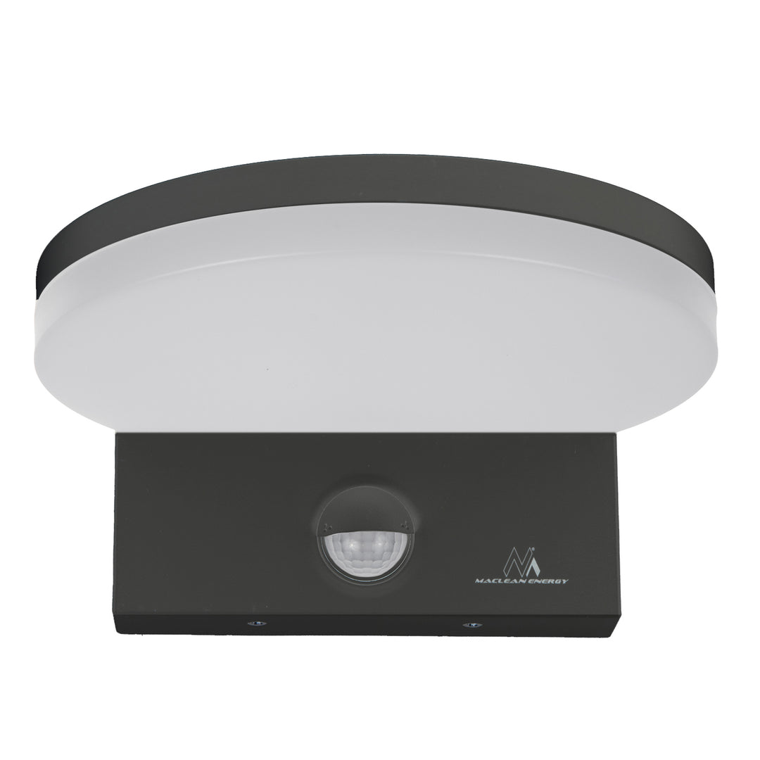 LED лампа с датчик за движение Maclean, PIR датчик за движение, цвят сив, 15 W, IP65, 1560 lm, неутрално бяла светлина (4000 K) MCE344 GR, 2 броя