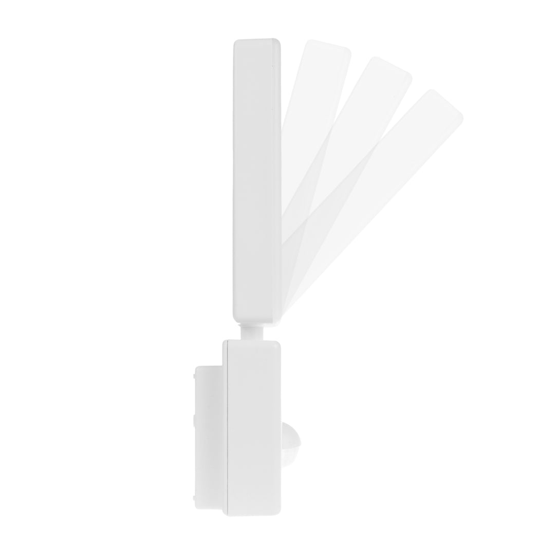 LED лампа с датчик за движение Maclean, PIR датчик за движение, цвят бял, 10 W, IP65, 800 lm, неутрално бяла светлина (4000 K) MCE516 W, 2 броя