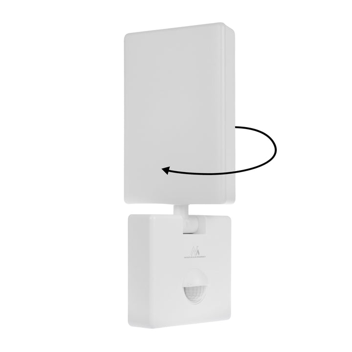 LED лампа с датчик за движение Maclean, PIR датчик за движение, цвят бял, 10 W, IP65, 800 lm, неутрално бяла светлина (4000 K) MCE516 W, 2 броя
