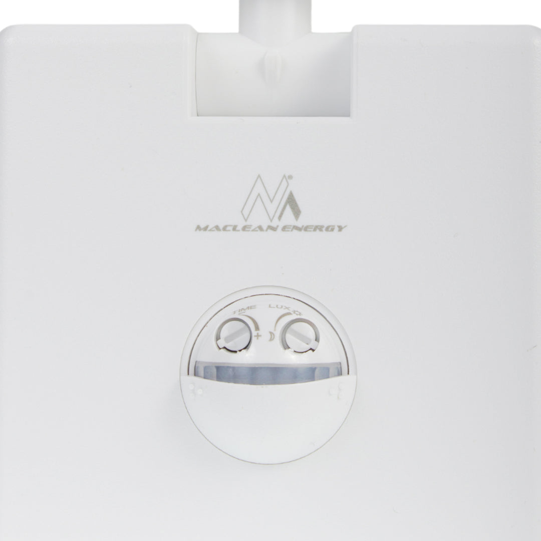 LED лампа с датчик за движение Maclean, PIR датчик за движение, цвят бял, 10 W, IP65, 800 lm, неутрално бяла светлина (4000 K) MCE516 W, 2 броя