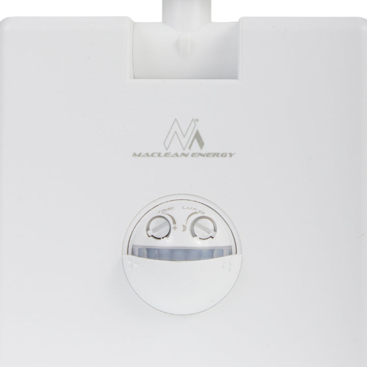 LED лампа с датчик за движение Maclean, PIR датчик за движение, цвят бял, 10 W, IP65, 800 lm, неутрално бяла светлина (4000 K) MCE516 W, 2 броя