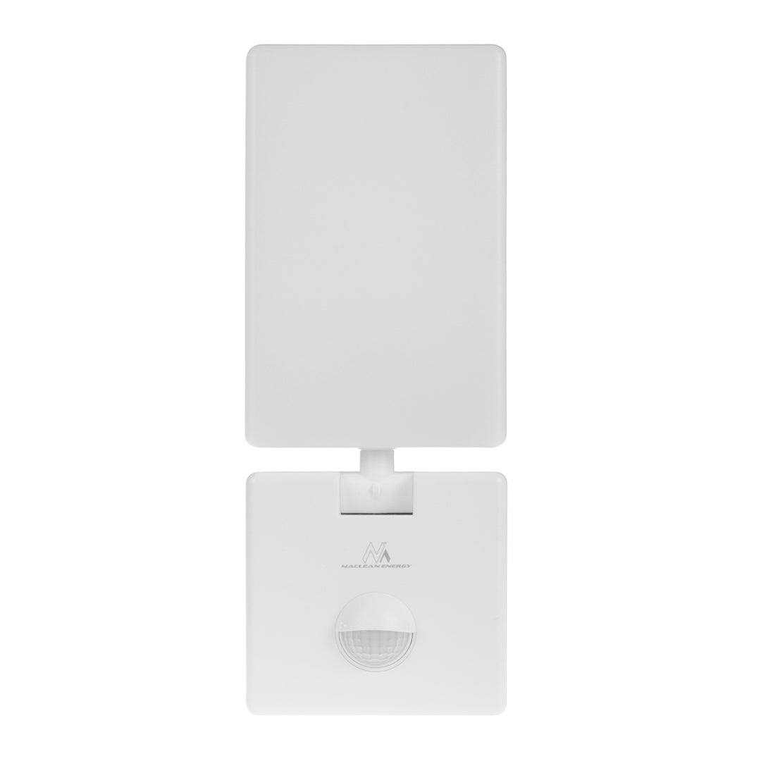 LED лампа с датчик за движение Maclean, PIR датчик за движение, цвят бял, 10 W, IP65, 800 lm, неутрално бяла светлина (4000 K) MCE516 W, 2 броя