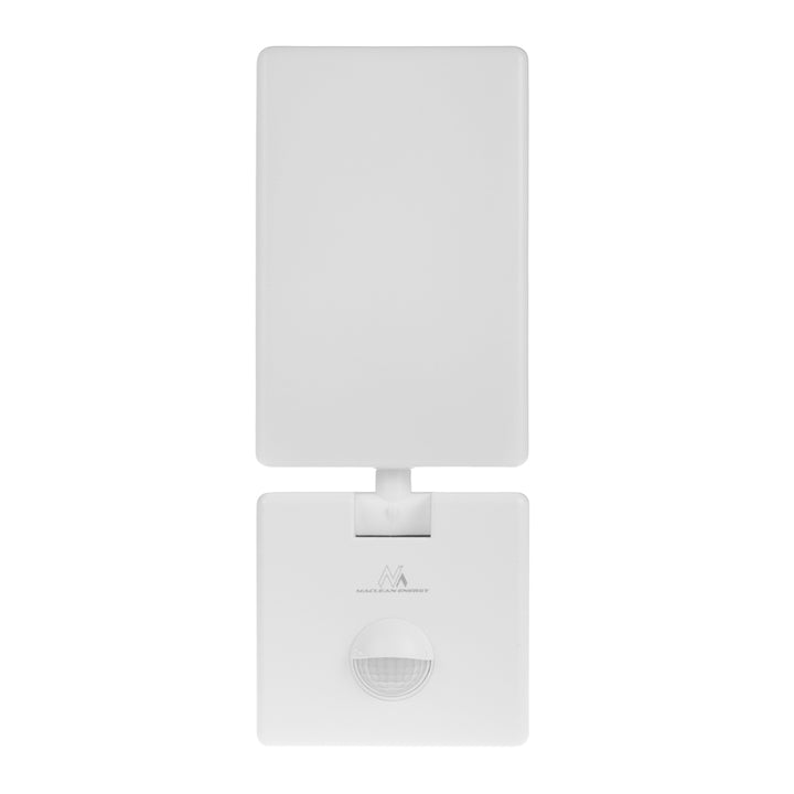 LED лампа с датчик за движение Maclean, PIR датчик за движение, цвят бял, 10 W, IP65, 800 lm, неутрално бяла светлина (4000 K) MCE516 W, 2 броя