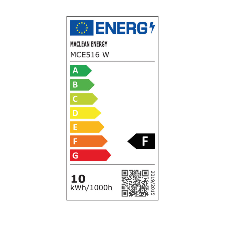 LED лампа с датчик за движение Maclean, PIR датчик за движение, цвят бял, 10 W, IP65, 800 lm, неутрално бяла светлина (4000 K) MCE516 W, 2 броя