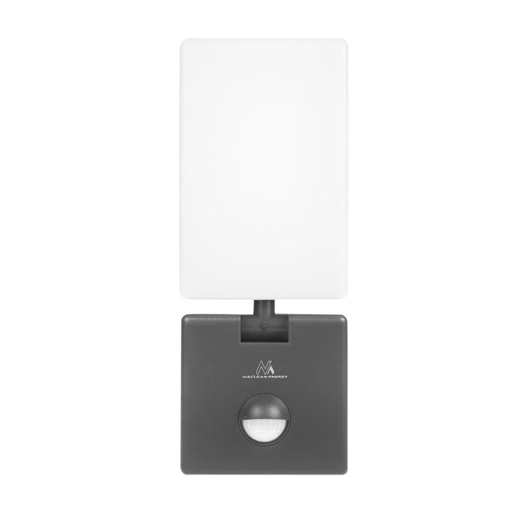 LED лампа с датчик за движение Maclean, PIR датчик за движение, цвят сив, 10 W, IP65, 800 lm, неутрално бял цвят (4000 K) MCE516 GR, 2 броя