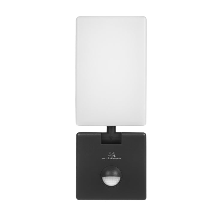 LED лампа с датчик за движение Maclean, PIR датчик за движение, черен цвят, 10 W, IP65, 800 lm, неутрално бял цвят (4000 K) MCE516 B, 2 броя