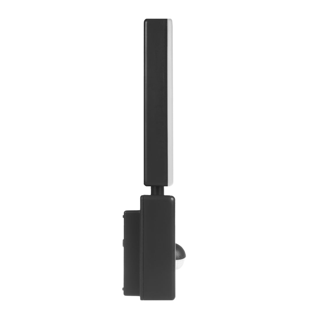 LED лампа с датчик за движение Maclean, PIR датчик за движение, черен цвят, 10 W, IP65, 800 lm, неутрално бял цвят (4000 K) MCE516 B, 2 броя