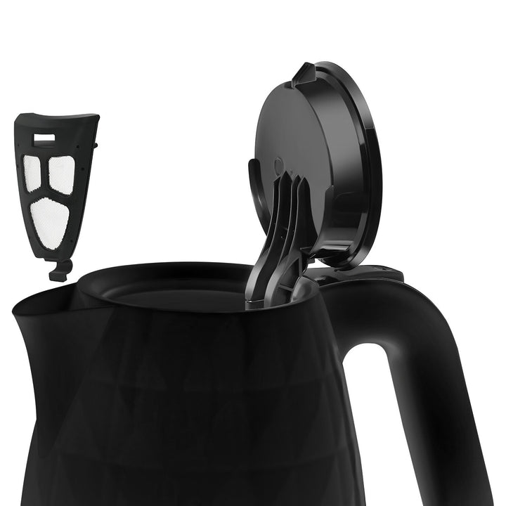 Безжична електрическа кана Manta ORISA 1,7 л, 2200 W, черна