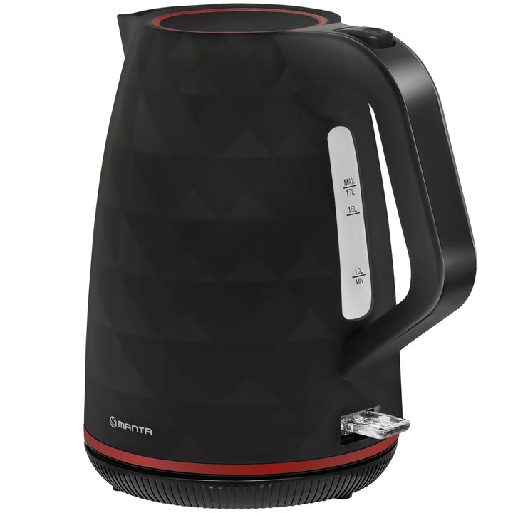 Безжична електрическа кана Manta ORISA 1,7 л, 2200 W, черна