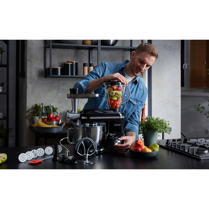 Планетен миксер Lovio ChefAssistant Plus, черен, модел LVSTM02PBK