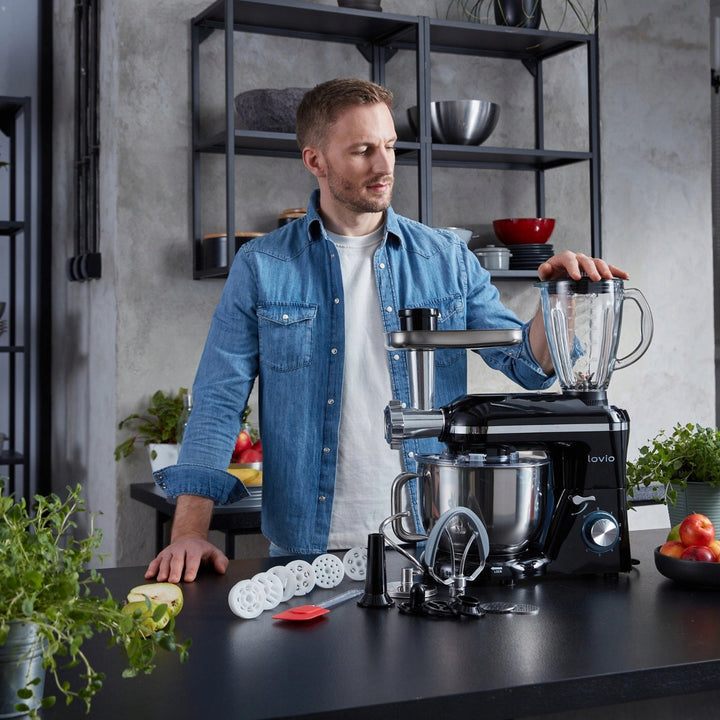 Планетен миксер Lovio ChefAssistant Plus, черен, модел LVSTM02PBK