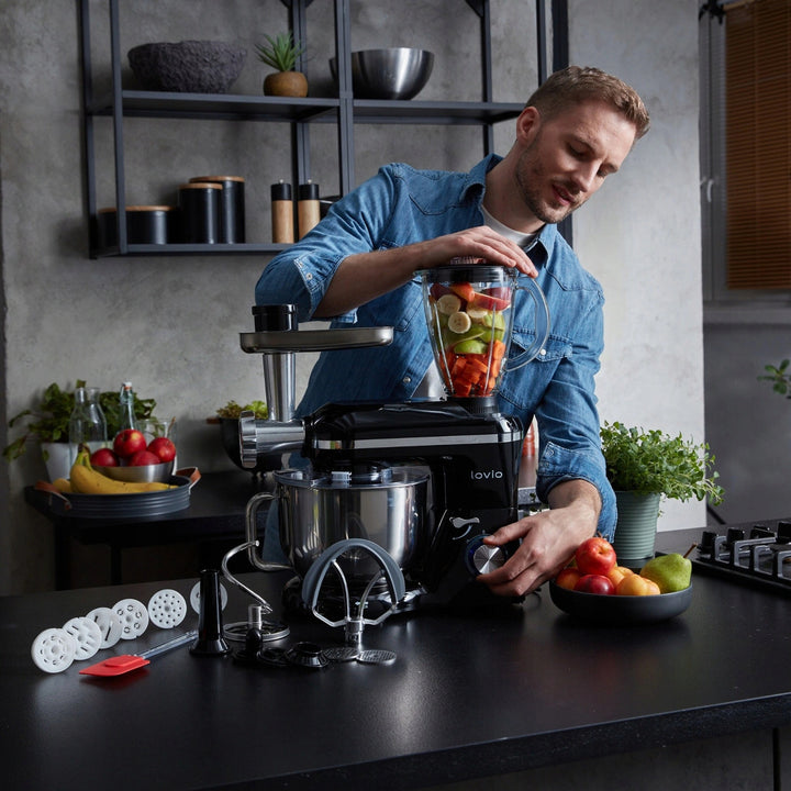 Планетен миксер Lovio ChefAssistant Plus, черен, модел LVSTM02PBK