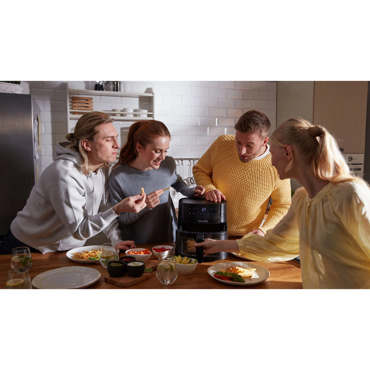 Безмаслена фритюрница Air Fryer LOVIO PureFry XL Smart LVAF002BK
