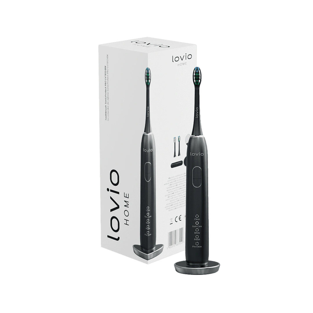 Електрическа четка за зъби Lovio SonicProtect PRO, черна, LVTB124BK