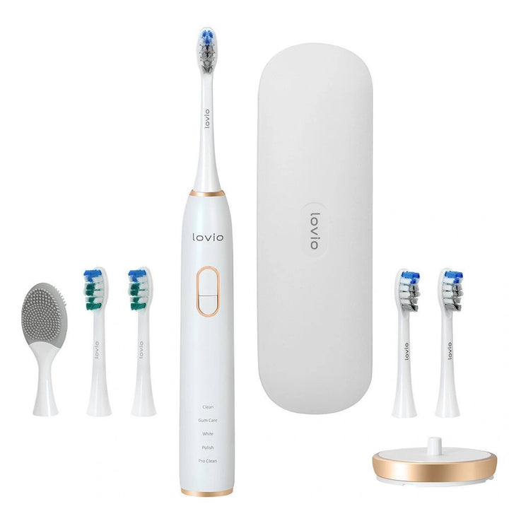 Електрическа четка за зъби Lovio SonicProtect PRO, бяла, LVTB124WH