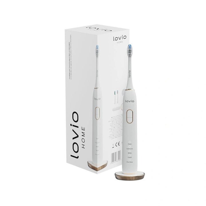 Електрическа четка за зъби Lovio SonicProtect PRO, бяла, LVTB124WH