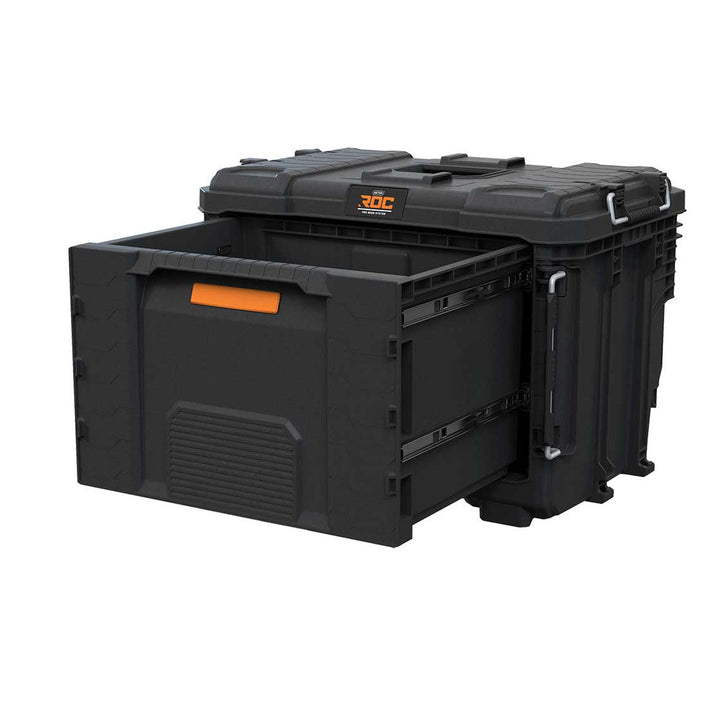 Кутия за инструменти XL Keter ROC Pro Gear 2.0, с едно голямо чекмедже, защита при транспортиране, възможност за закрепване на стена, модулна конструкция, 271384